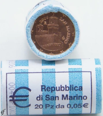 San Marino - 5 Euro Cents 2006 - Roll