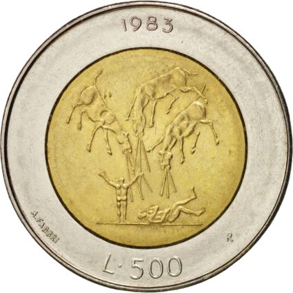 San Marino - 500 Liras 1983 - Anverso
