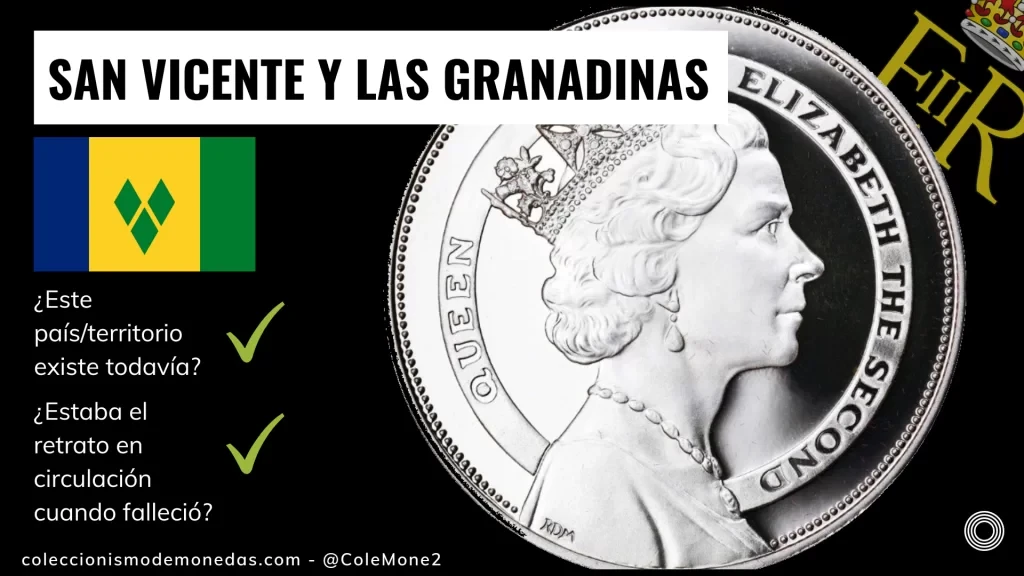 San Vicente y las Granadinas - Monedas con Busto de Isabel II