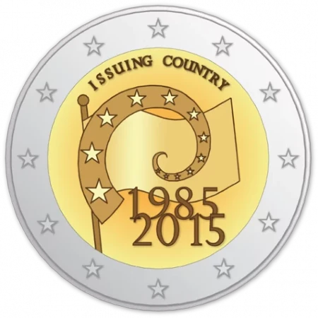 Serie de Monedas Conmemorativas de 2 Euros Bandera de la Unión Europea - Propuesta No Ganadora 4