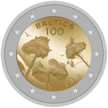 Serie de Monedas Conmemorativas de 2 Euros Centenario de las Repúblicas Bálticas - Propuesta No Ganadora 3