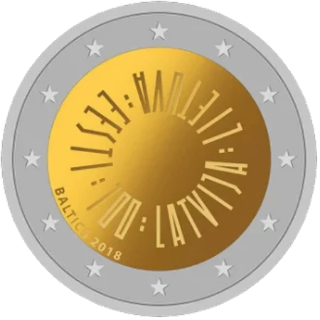 Serie de Monedas Conmemorativas de 2 Euros Centenario de las Repúblicas Bálticas - Propuesta No Ganadora 4