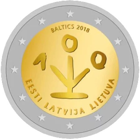 Serie de Monedas Conmemorativas de 2 Euros Centenario de las Repúblicas Bálticas - Propuesta No Ganadora 5