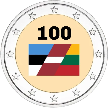 Serie de Monedas Conmemorativas de 2 Euros Centenario de las Repúblicas Bálticas