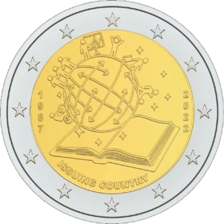 Serie de Monedas Conmemorativas de 2 Euros Programa Erasmus - Propuesta No Ganadora 2