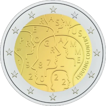 Serie de Monedas Conmemorativas de 2 Euros Programa Erasmus - Propuesta No Ganadora 3