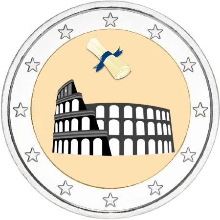 Serie de Monedas Conmemorativas de 2 Euros Tratado de Roma