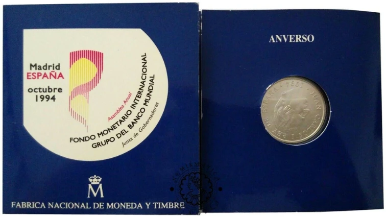 Spain - 2000 Pesetas 1994 - Anverse -Coincard