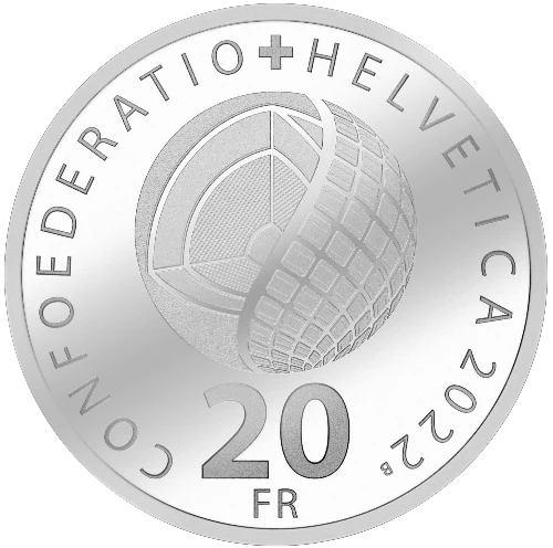 Suiza - 20 Francos 2022 - Energía Solar - Reverso