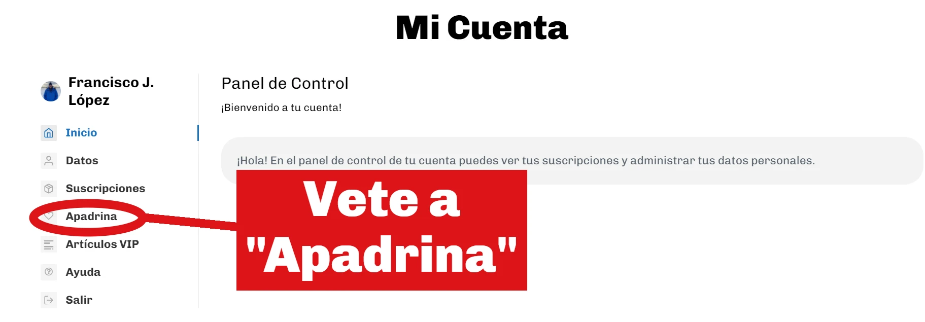 Tutorial Apadrinar Monedas – Paso 2 – Ordenador Tutorial Apadrinar Monedas - Paso 2 - Ordenador