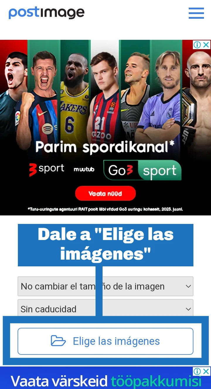 Tutorial Subir Imágenes Foro ColeMone – Paso 1 – Móvil