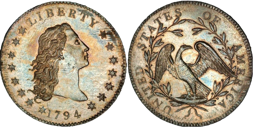 United States - 1 Dollar 1794 - Flowing Hair