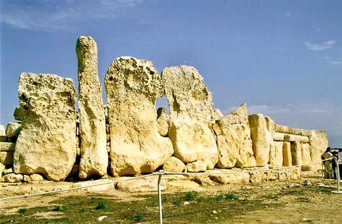 Vista de los Templos de Hagar Qim, en Malta